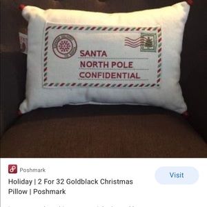 Santa throw pillow
